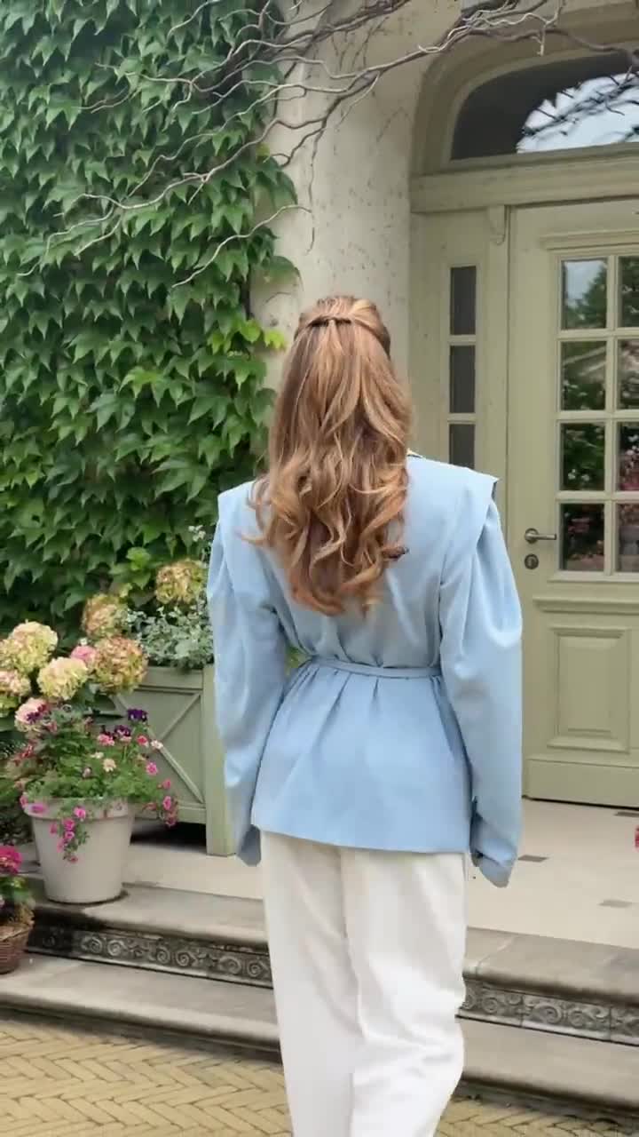 Structured Waist Blazer for Women | Tailored Jacket With Belt
