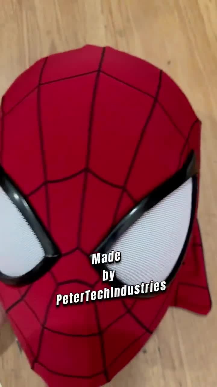 スパイダーマン2 レンズ付きマスク - コスプレ用フェイスシェル