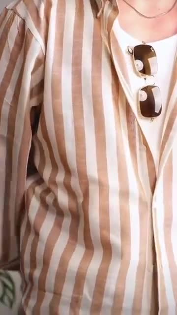 Cotton Linen Men's Long-sleeved Shirts Summer, Stripe