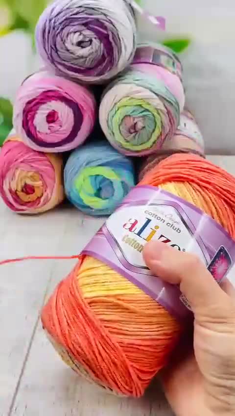 Alize Cotton Gold Fine - Lotto Di 3 Gomitoli 55% Cotone 45% Acrilico, 100g/470m L'uno, Colore 15 Verde Acqua, Per Uncinetto E Maglieria