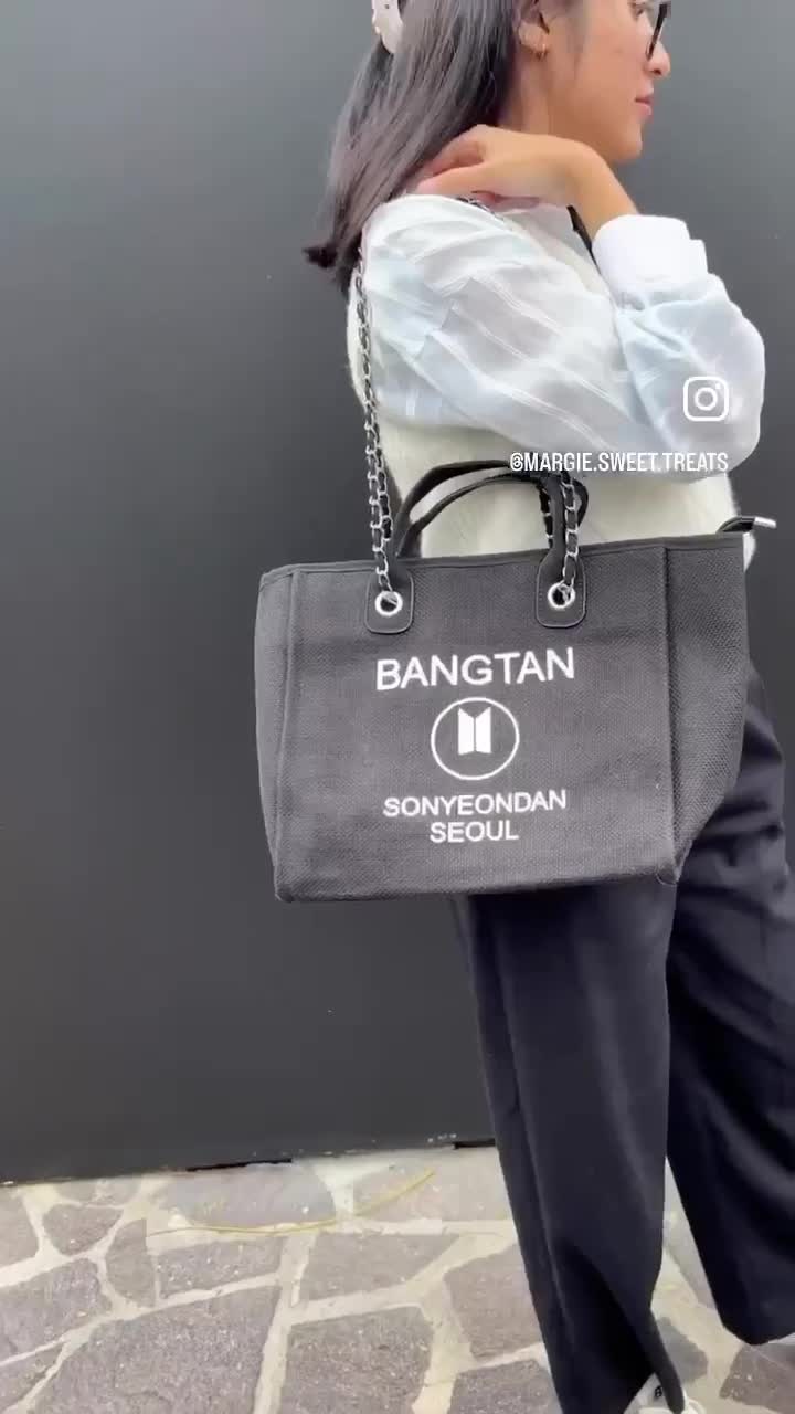 Kpop Bangtan Boys ARTIST BAG J Hope Denim Jeans Bags Meet The Side