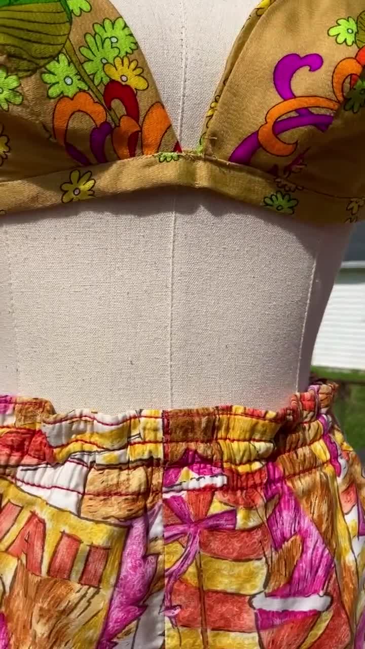 vintage swimwear 水着 1950's ロカビリー 古着 花柄 vintage swimwear 水着 1950's ロカビリー 古着 花柄 Vintage