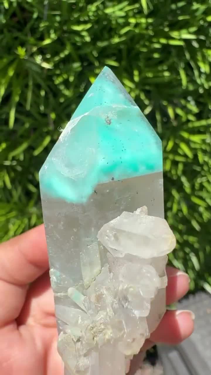 Extremely Rare - Large Ajoite in Quartz - Messina Mine, South