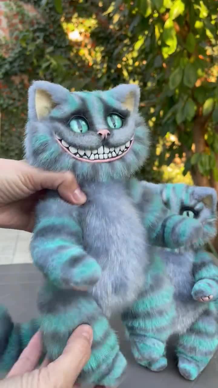 CHESHIRE CAT Merrythougit 猫のぬいぐるみ80体限定レア Cheshire Kitten Fluffy Realistic Toy - Etsy Canada