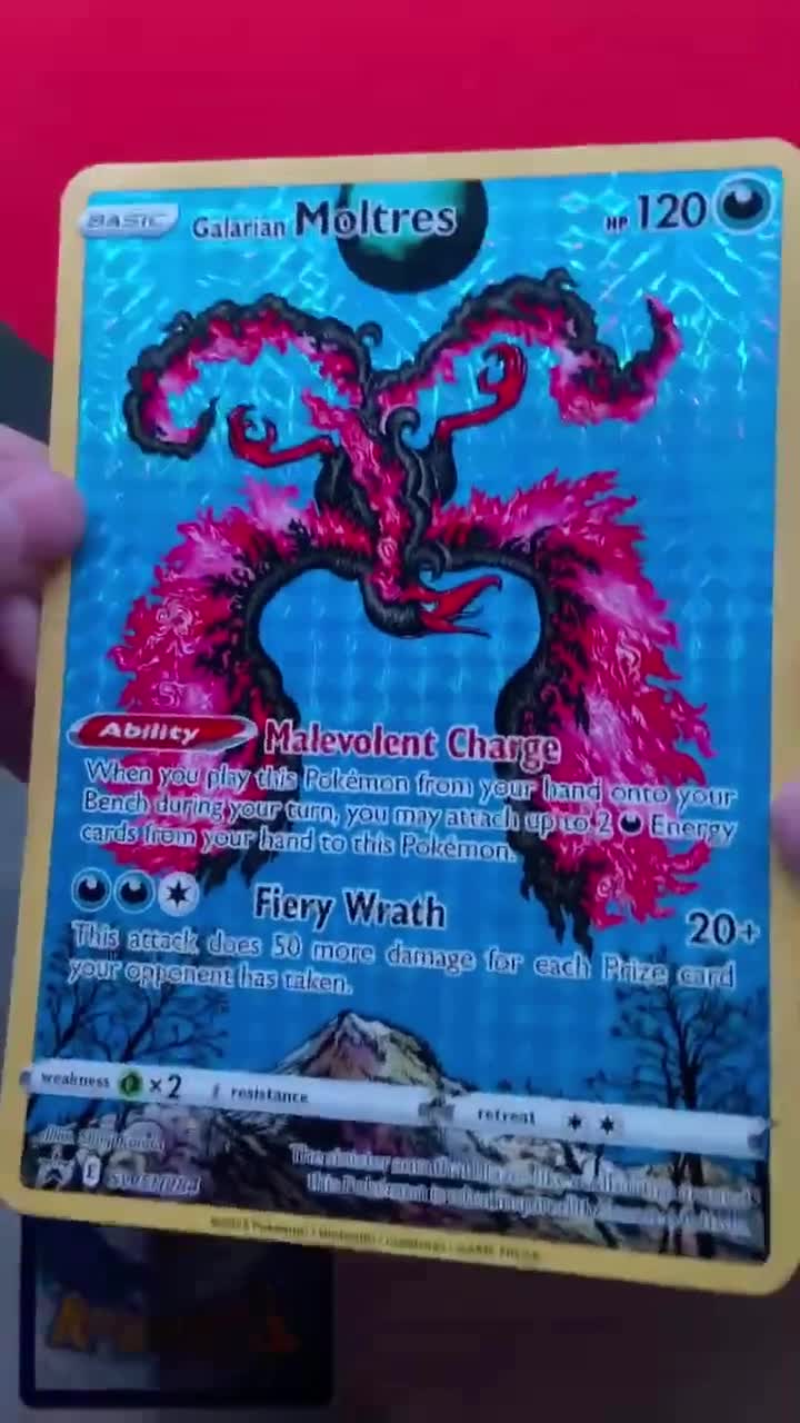 Galarian Moltres V Alternative Art Chilling Reign PROXY Super 