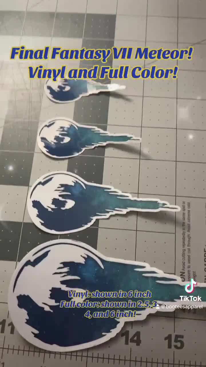 FF7 Meteor Sticker | Cloud | Sephiroth | Final Fantasy 7 Car Decal