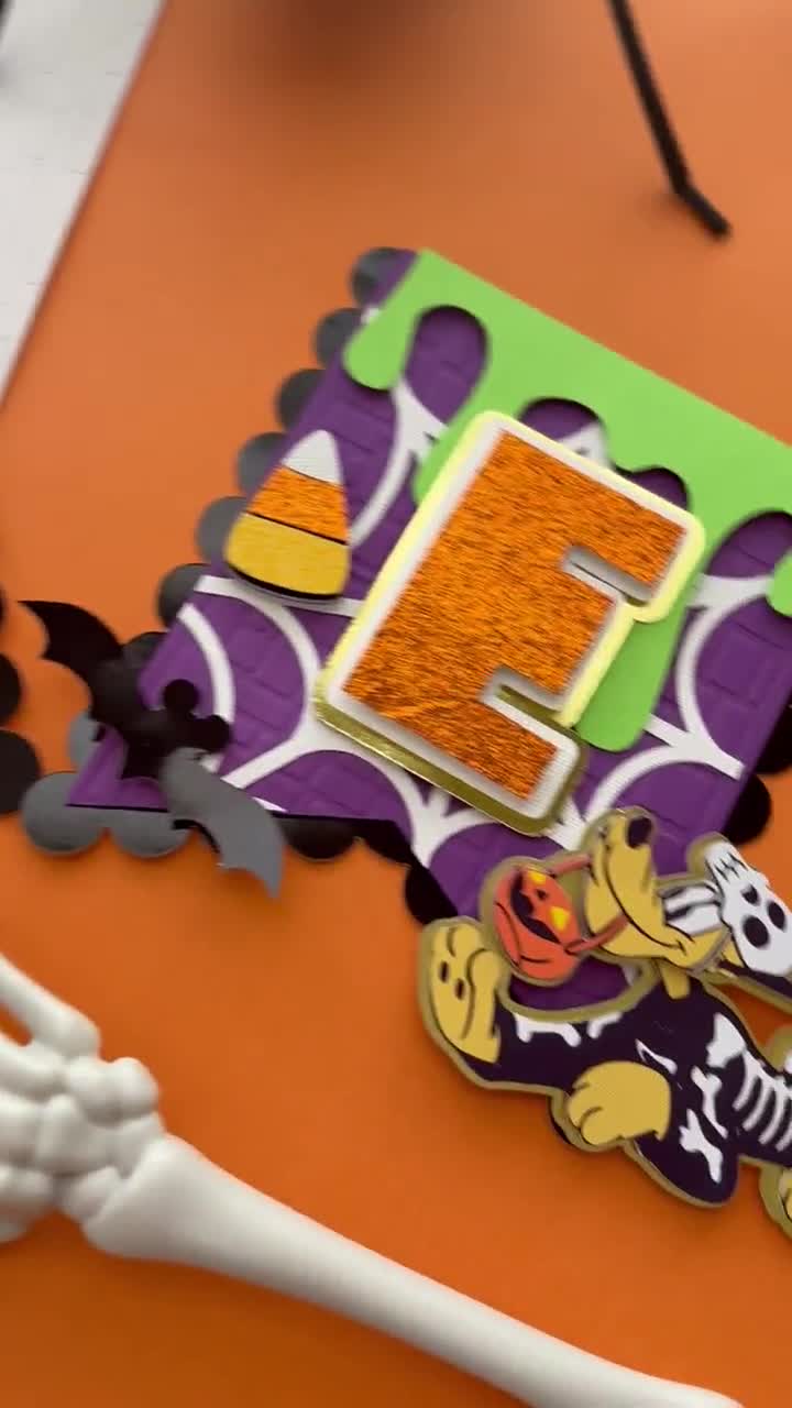 Mickey Mouse Halloween Banner / Mickey Halloween Birthday decor / Mickey Halloween Birthday Party/ Mickey Mouse High Chair Banner video poster