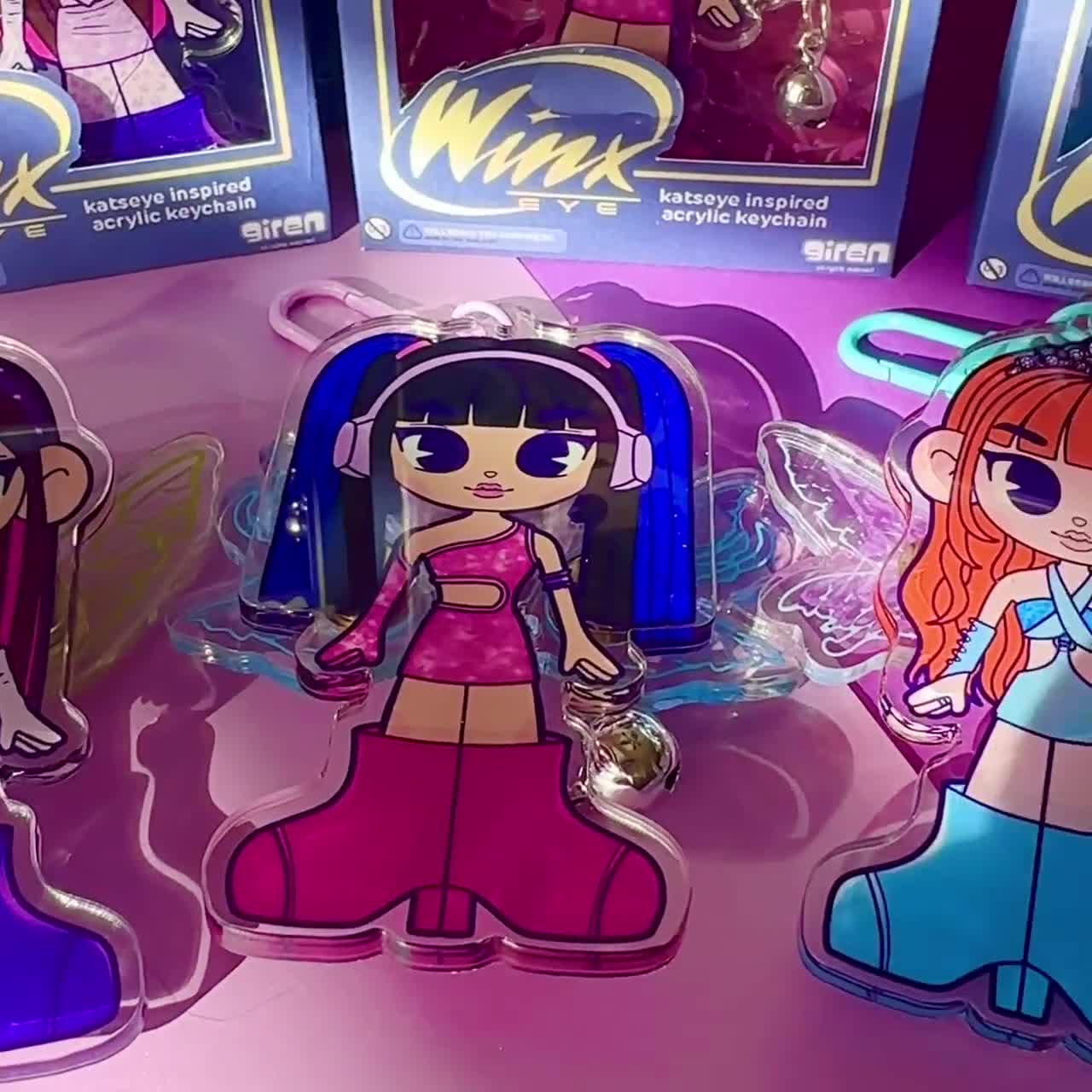 KATS EYE 'WINXEYE' Moveable Wing Keychains - Etsy