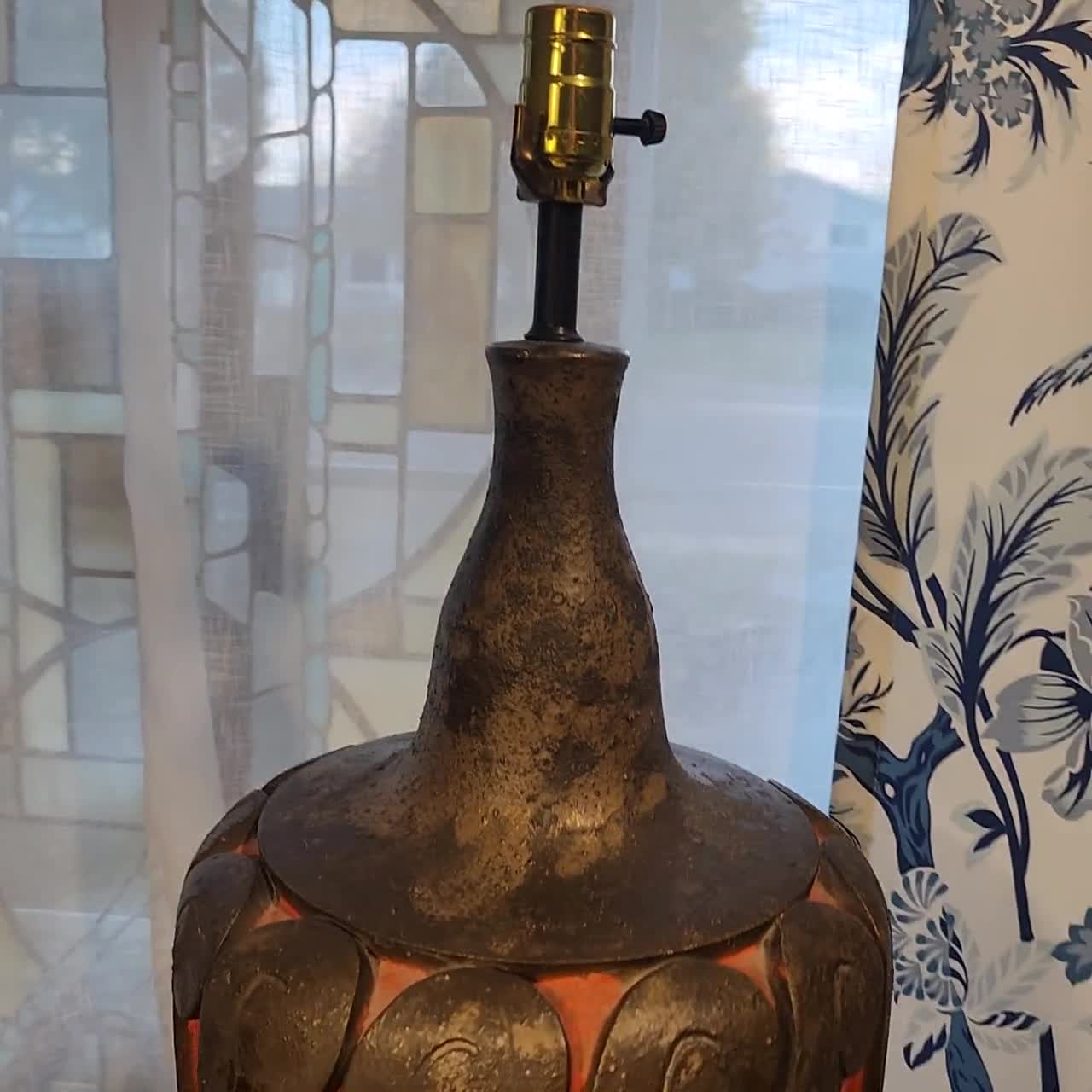 Vintage 70s Jo Wallis Designed Mid-century Modern Table Lamp