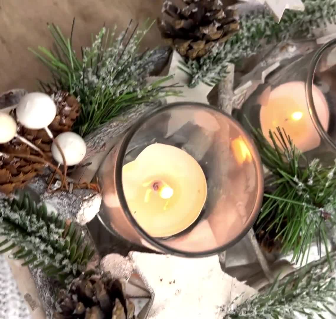 Idée déco de Noël : bougies torsadées