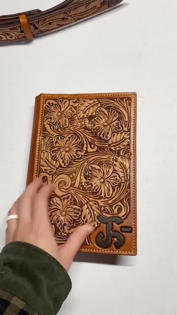 Tooled Leather Bible & Cover