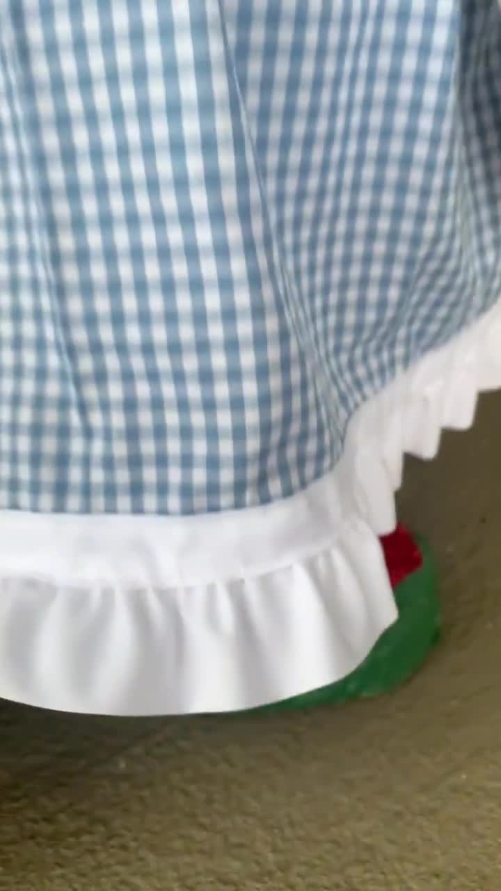 Vestiti da portico d'oca, bikini estivo da 58 cm, con oche in cemento, costume da oca carino per esterni, giardino, cortile, decorazione