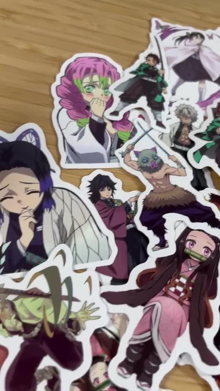 Demon Anime Sticker Pack, Waterproof Mystery Sticker Pack, Random Die Cut  Sticker, Japanese Anime Slayer Stickers Laptop Phone Waterbottle 