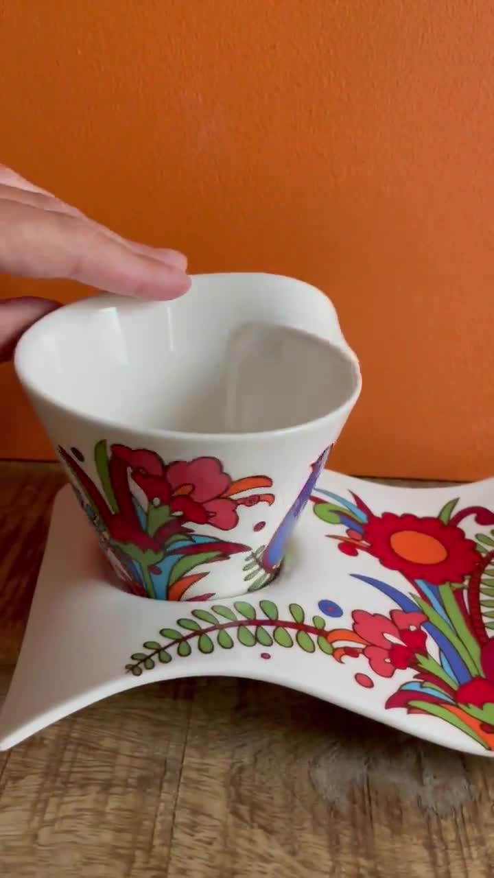 Villeroy & Boch Acapulco Cup and Saucer Set - Vintage Newwave Tea