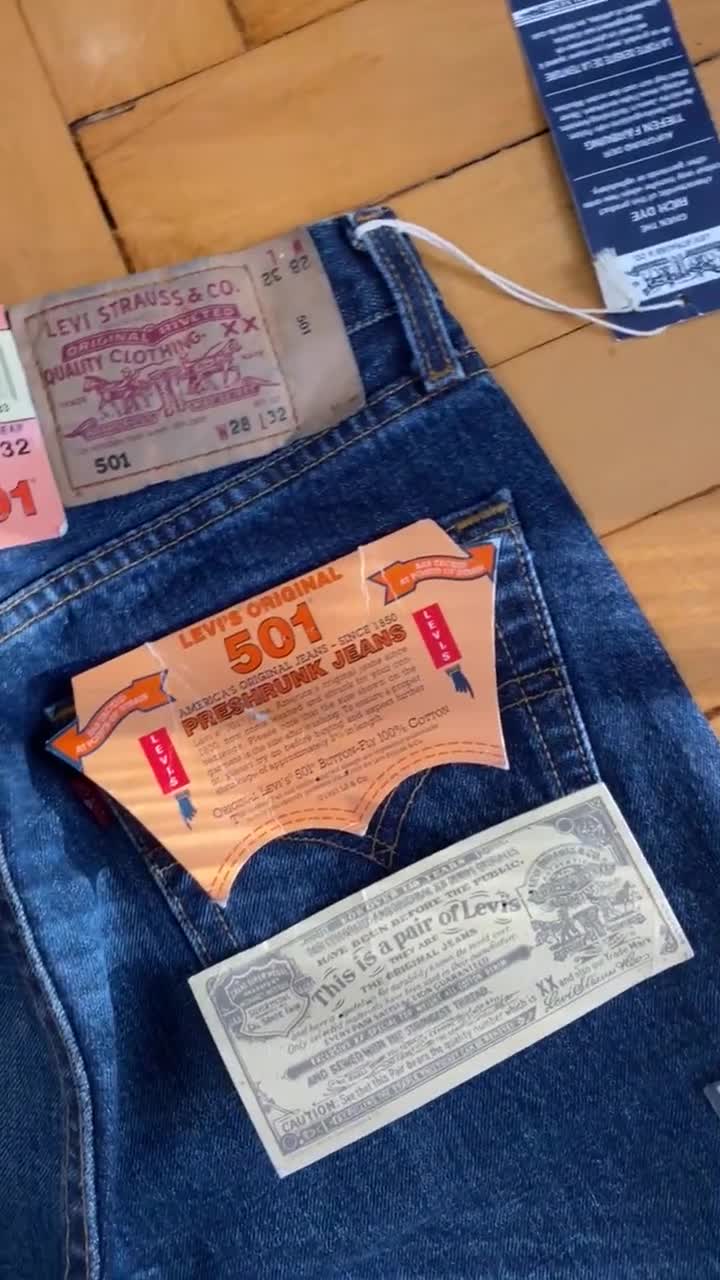 Levi's 501 Jeans Size 27-28 DEADSTOCK New Old Stock - Etsy