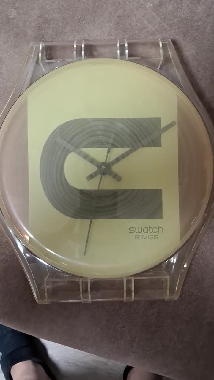 Swatch Maxi GV224 CAUTION - Etsy