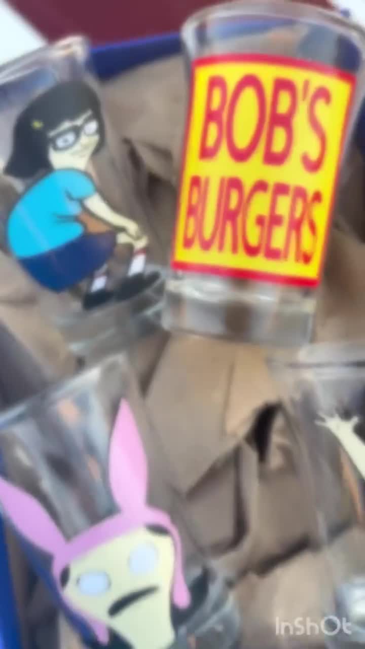 Zestaw kieliszków do shotów Bob's Burgers: prezent w kształcie postaci z kreskówek video poster