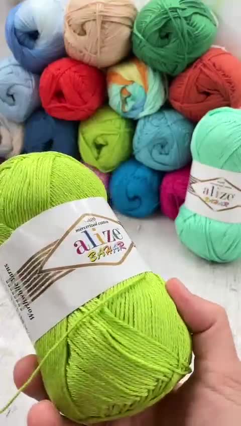 Hilo de Algodón para Crochet: Alize Bahar Mercerizado