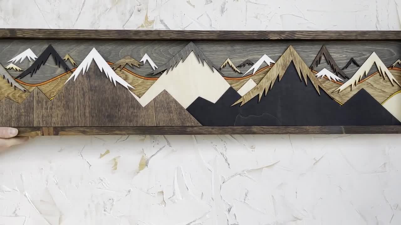 Mountains on Wood Rounds Paint Party - McTavish Academy Of Art