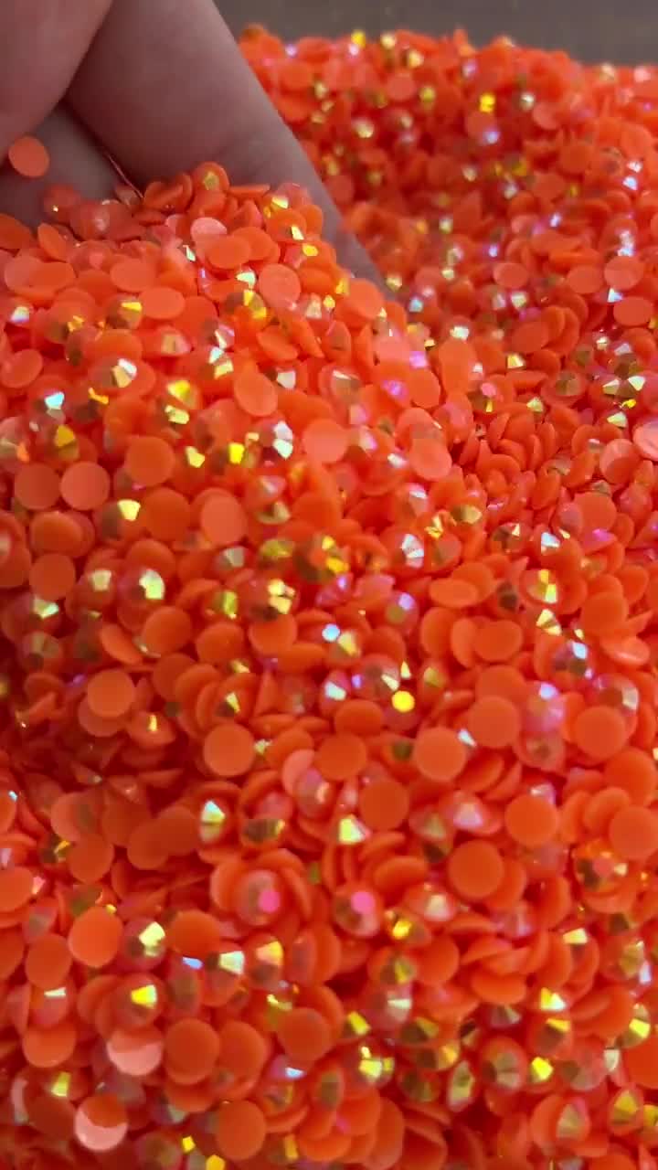 4,500ct OPAQUE Green Jelly Resin Rhinestones Bulk Wholesale Non