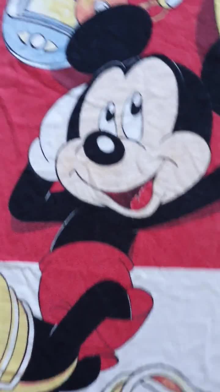 Vintage Disney Mickey Mouse with Discman Bath Towel video poster
