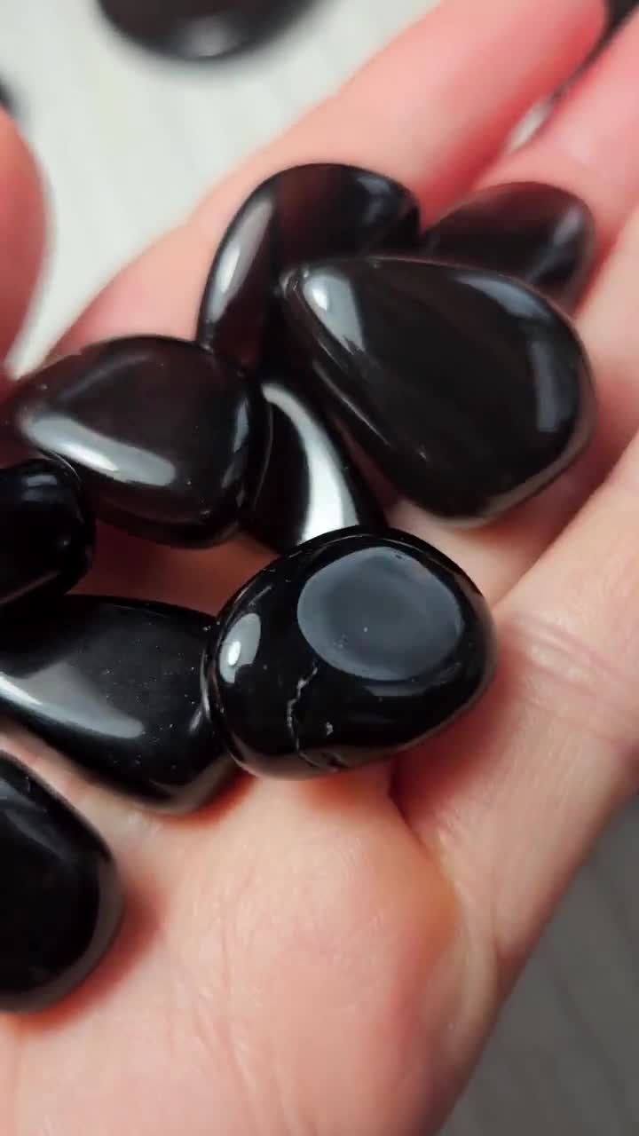 Midnight Lace Obsidian Specimen: Polished Black Obsidian Crystal
