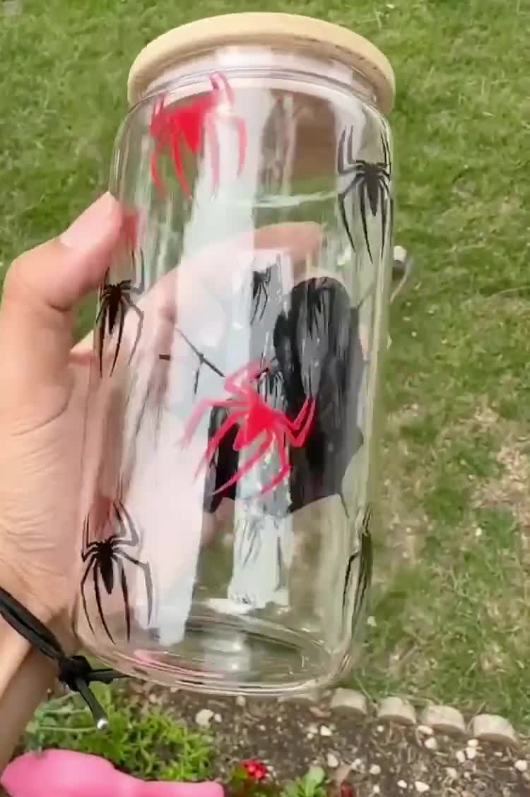 Vaso Infantil Spiderman Looping Hombre Araña Con Pajita