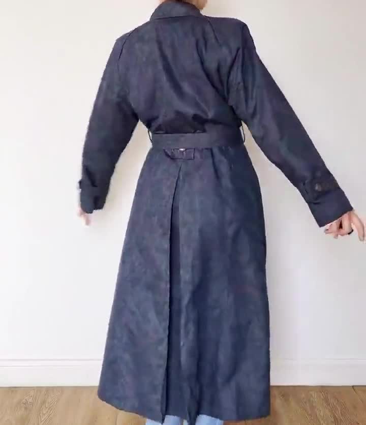 Vintage London Fog Floral Trench Coat - Removable Lining