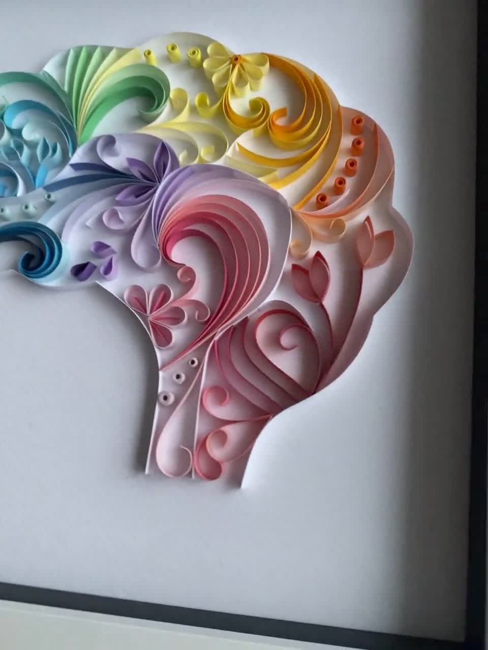 Colourful quilling designs by Instabul-based artist