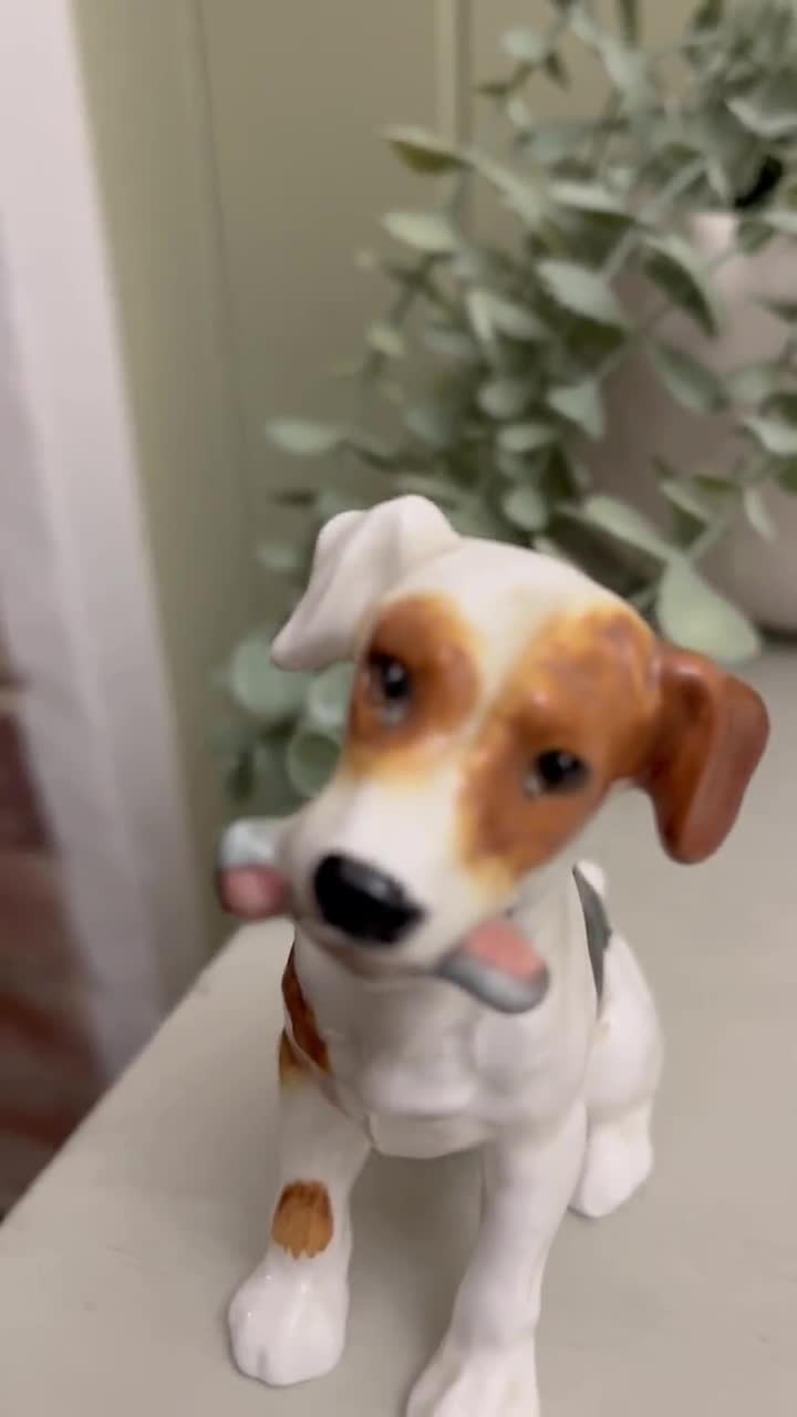 Vintage Royal Doulton Jack Russel Terrier Figurine: HN1159 Ceramic