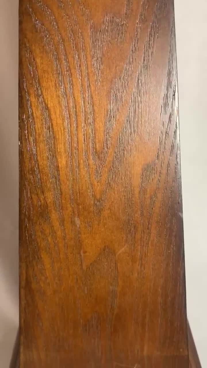 Vintage Wooden Leatherbound Obelisk With Ornate Finial - Etsy