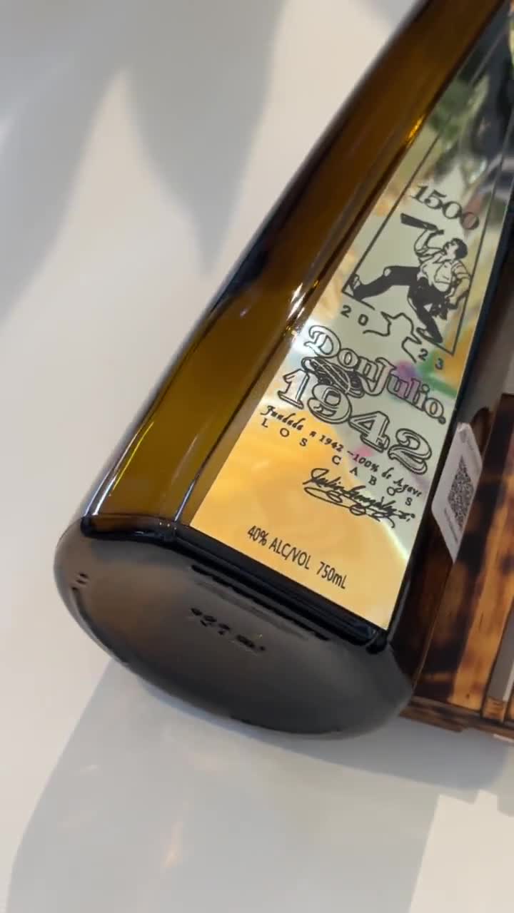 Personalised bottle of Don Julio 1942 - Engraved Tequila - INKD