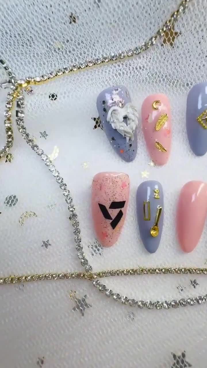 Seventeen Press on Nails * Jeonghan* Concert Nails * Hand Made