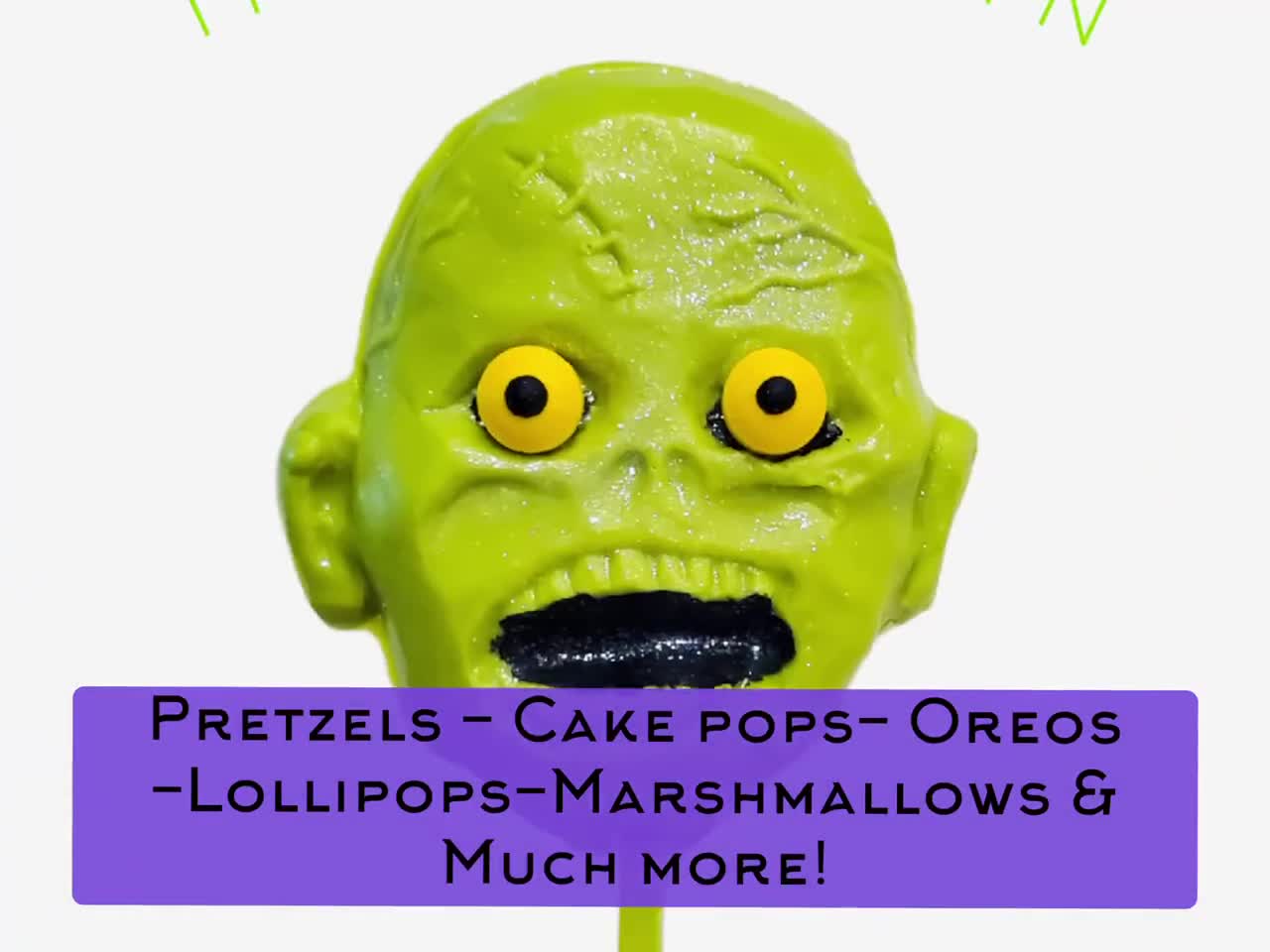 Pumpkin and bat pretzels. Halloween Chocolates. Chocolate gifts. Chocolate candies. Chocolate non pareils. White chocolate pretzels video poster