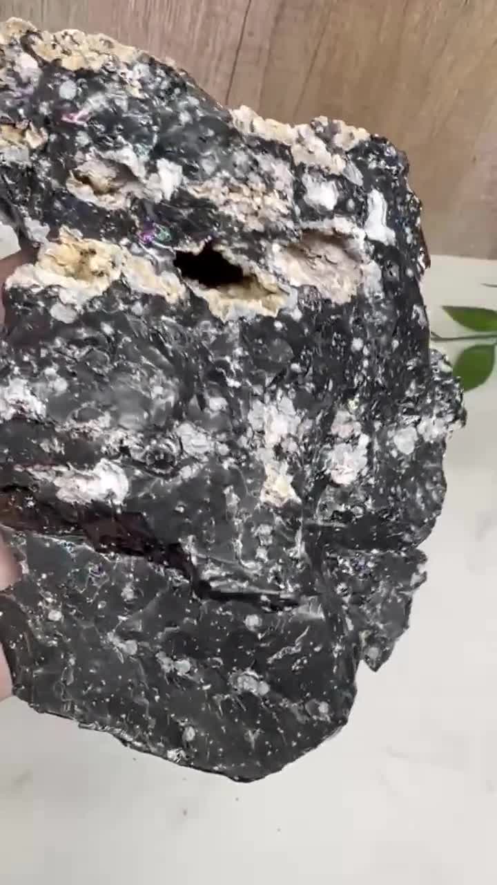 Iridescent/rainbow Snowflake Obsidian, Rough, From Kayseri