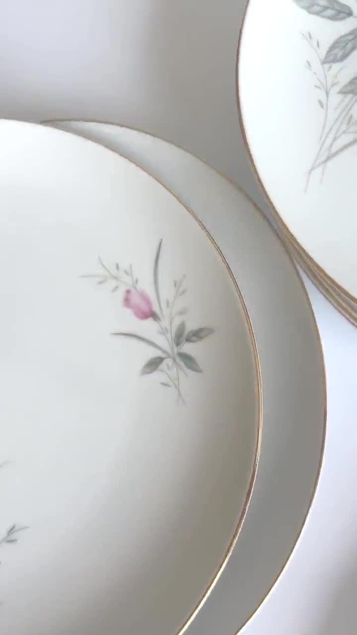 Vintage Golden Rose Dinner Plates, Fine China Japan, Set of 7 - Etsy