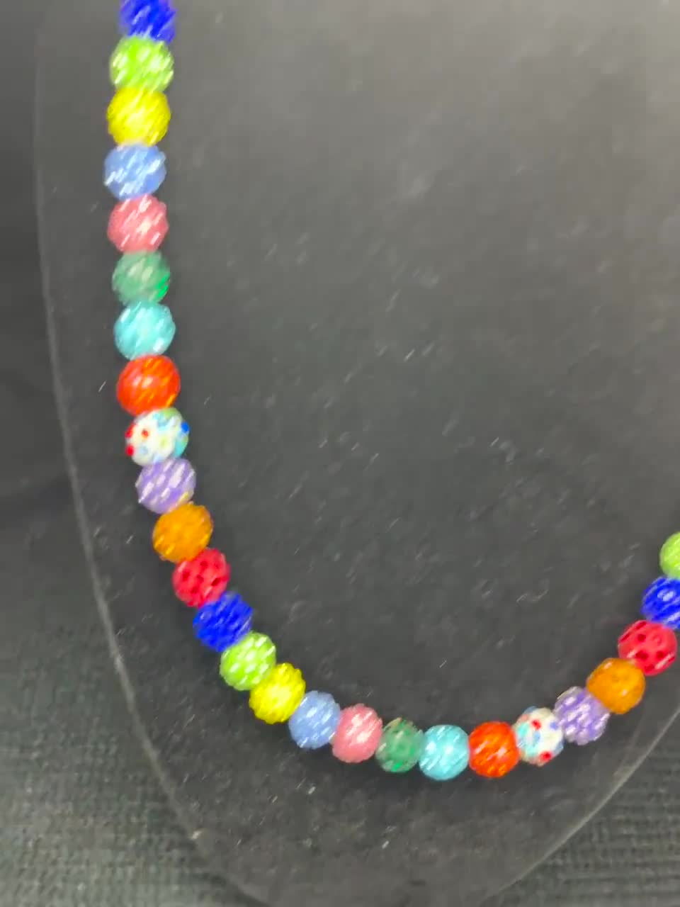 Rainbow Colored Baseball Beads, Charm, Sports Pendant, Team Beads