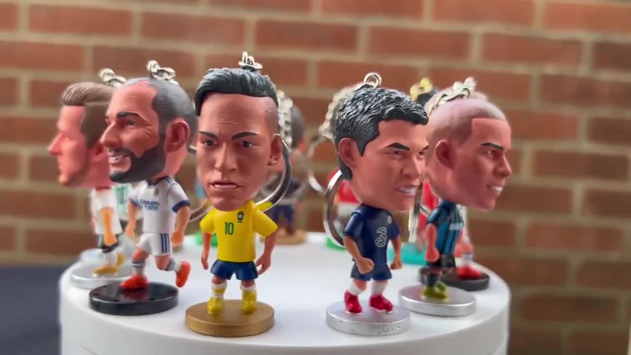 Kylian Mbappe PSG 3D Mini Figure Porte-clés, cadeau danniversaire