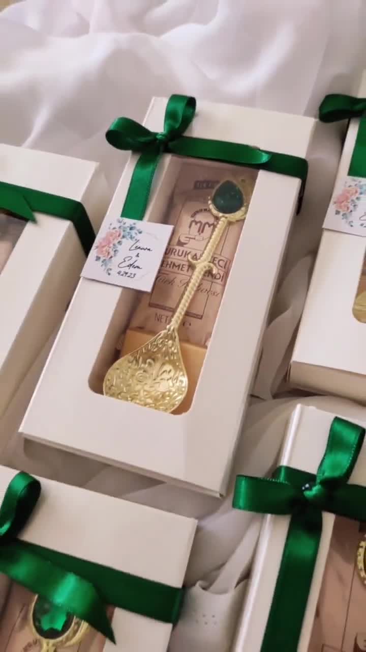 Wedding Favors for Guest in Bulk / Set of Coffee and Special Spoon