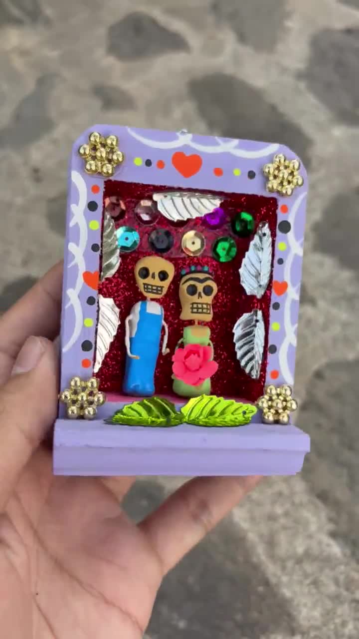 Mexican Shadow Box, Mexican Folk Art, Day of the Dead Art, Mexican