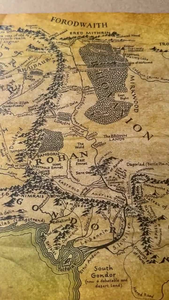 中つ国の地図 A3サイズ、両面印刷 - Etsy 日本