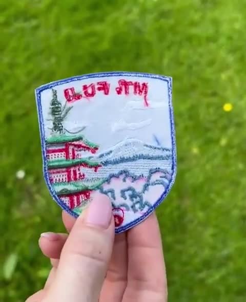 Toppa Termoadesiva Monte Fuji 6,6 Cm – Gemelolandia, Ricamo Originale Per Abbigliamento E Tessuti