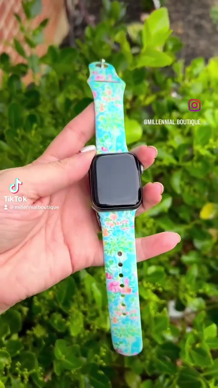 Etsy lilly pulitzer apple watch band best sale