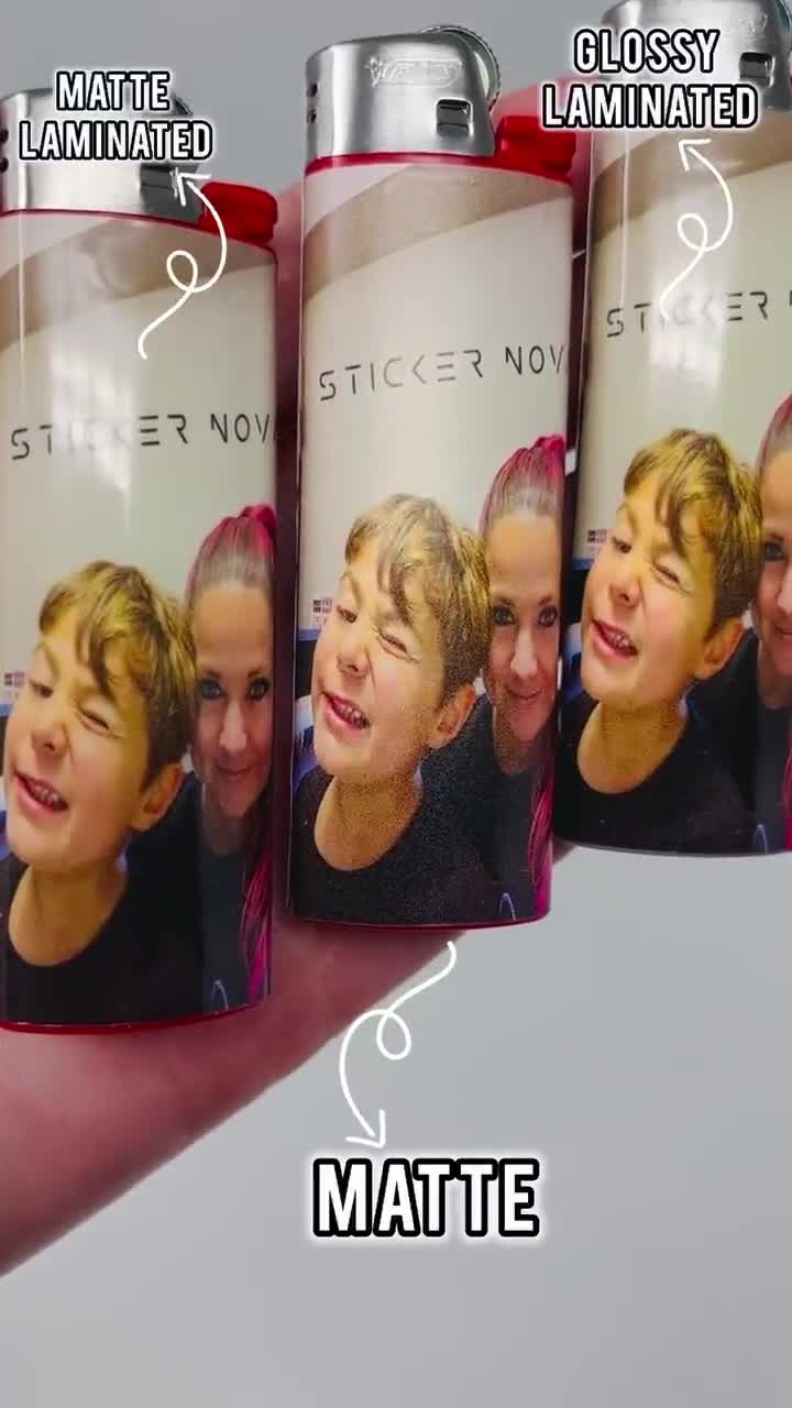 Custom Lighter Wrap Stickers - Personalize Your Lighter with Durable Vinyl Skins - Gift for Smokers and Candle Lovers - BIC MINI Wrap video poster