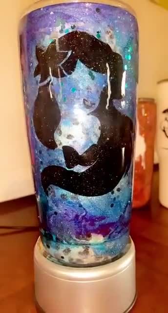 Vaso personalizado de resina de la sirena Ariel #LaciRaeArt video poster