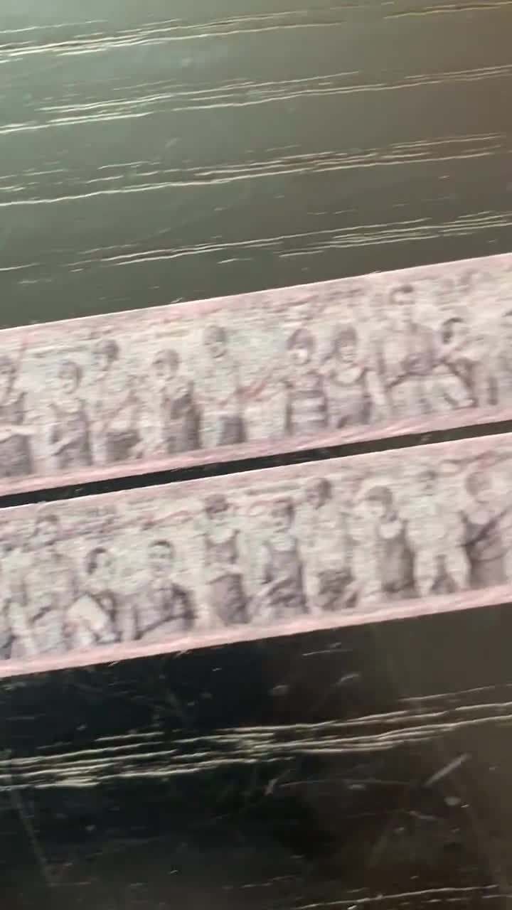 Vintage Swimsuit Men Washi Tape – 1900s Retro Boys in Swimwear – Purple Looping Design – Exclusive design 2.5 cm x 7 m Roll video poster