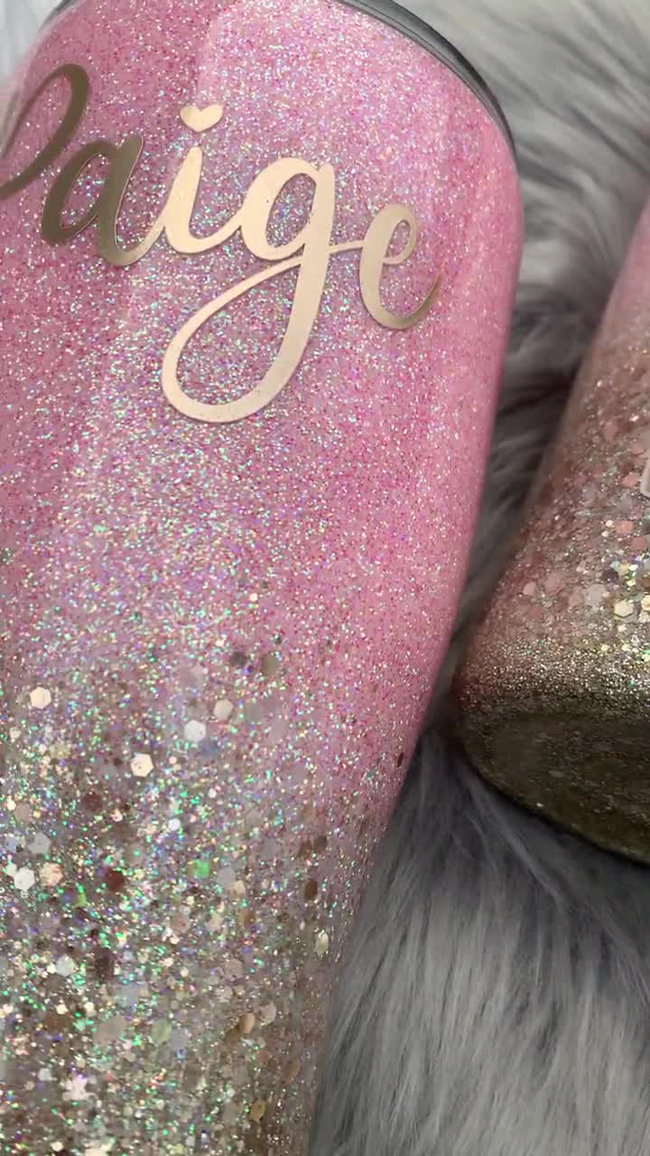 Glitter Coffee cup, Rose gold glitter cup, Glitter coffee tumbler with –  GlitterGiftsAndMore