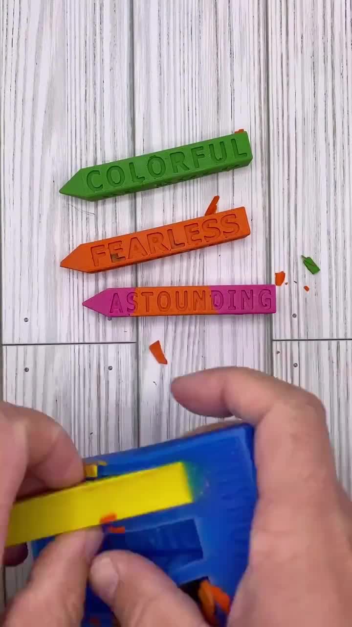 Custom Positive Vibes Crayon Mold, Custom Mold for Teachers With