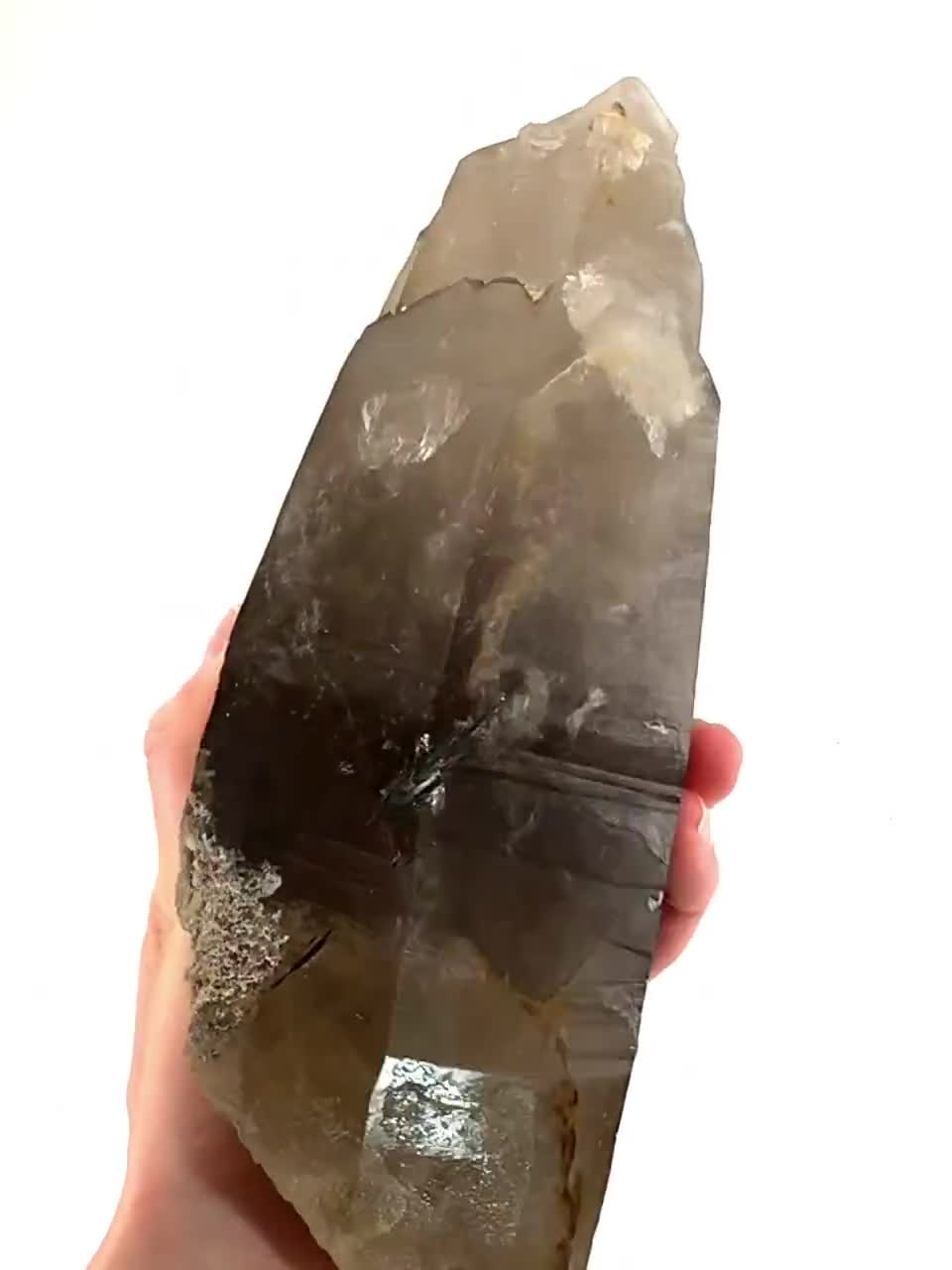 限界値下げ】スイス スモーキークォーツ ポイント 水晶 鉱物標本 原石