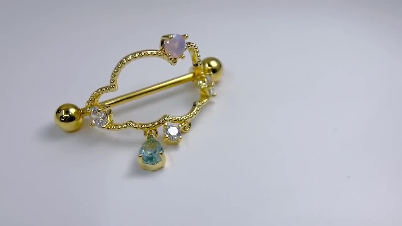 COPPIA DI APPLIQUES IN CRISTALLO E PERLINE DI VETRO – Il Valore Aggiunto - Foto 7